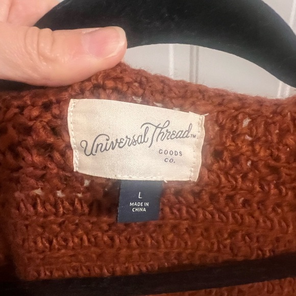 Universal Thread Women's Textured Rust Cardigan - Picture 3 of 3
